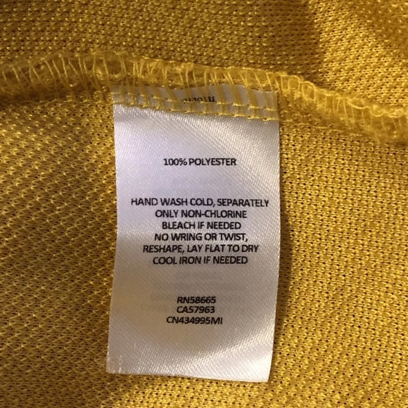 NWT Caslon Small Yellow Faux Shearling Teddy Sweater Lounge Tunic V-neck O16 - Picture 3 of 4